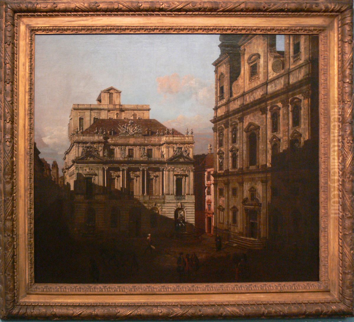 Karlskirche in Vienna Oil Painting by Bernardo Bellotto