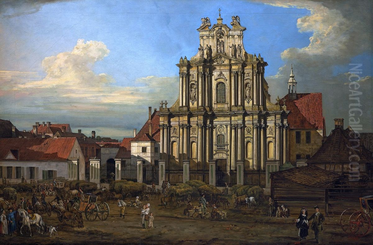 Visitationist Church in Warsaw. Oil Painting by Bernardo Bellotto