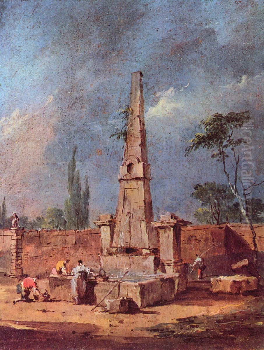 Capriccio Oil Painting by Francesco Guardi