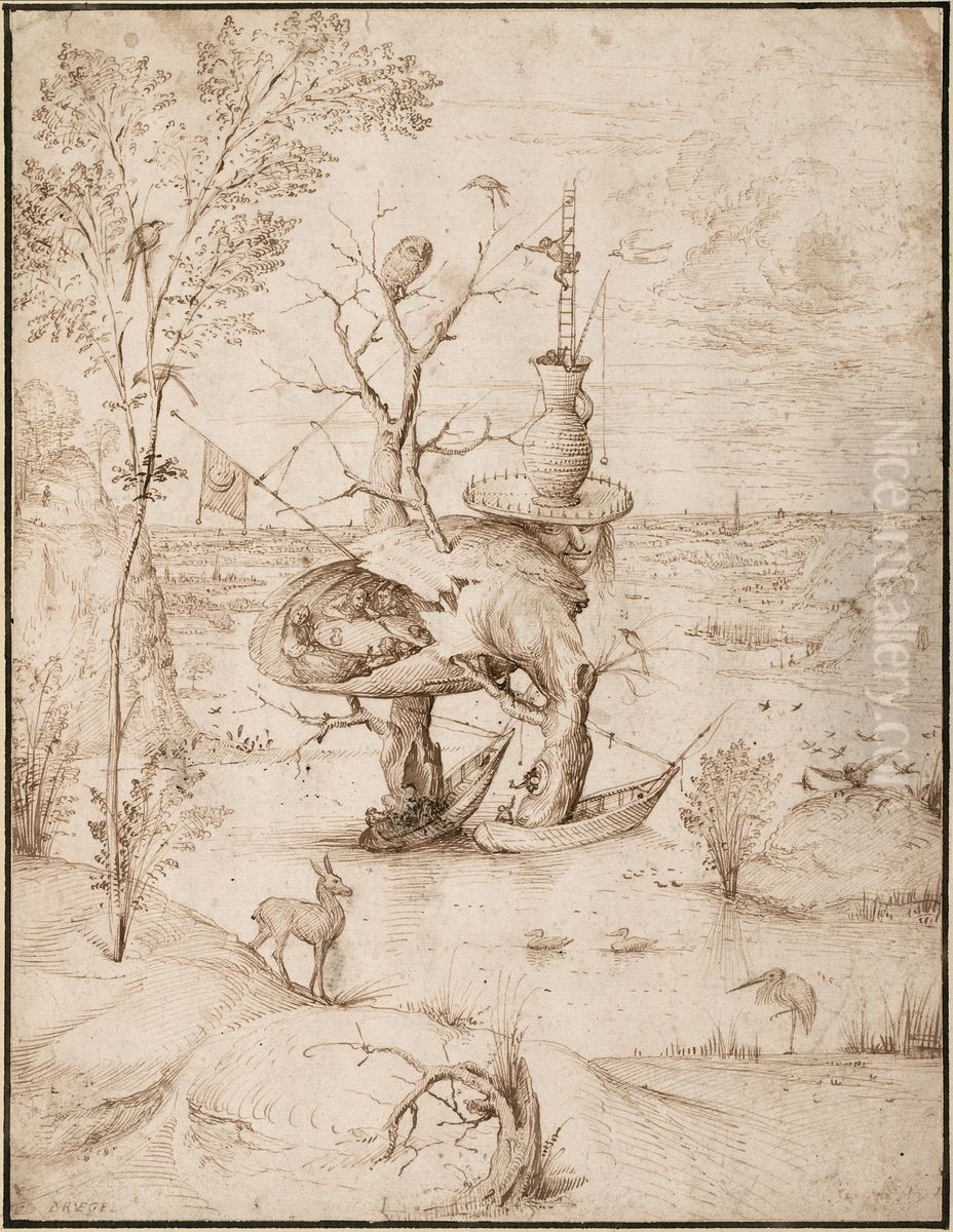 The Tree Man Oil Painting by Hieronymous Bosch