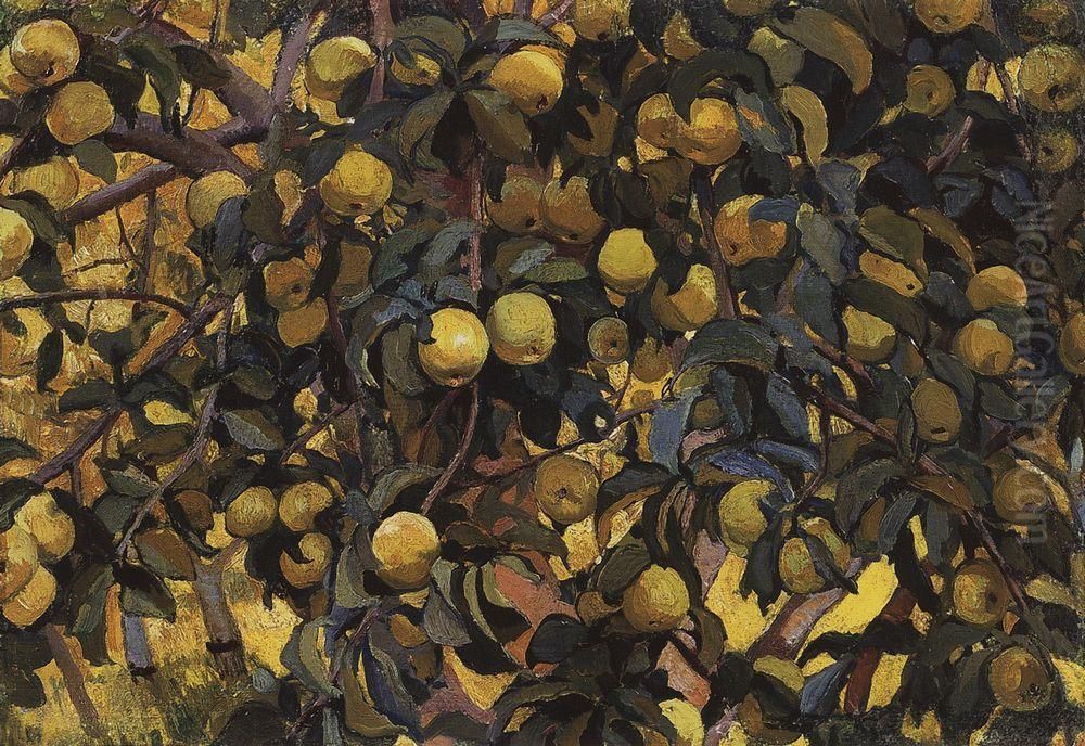 Apples on the Branches Oil Painting by Zinaida Serebryakova