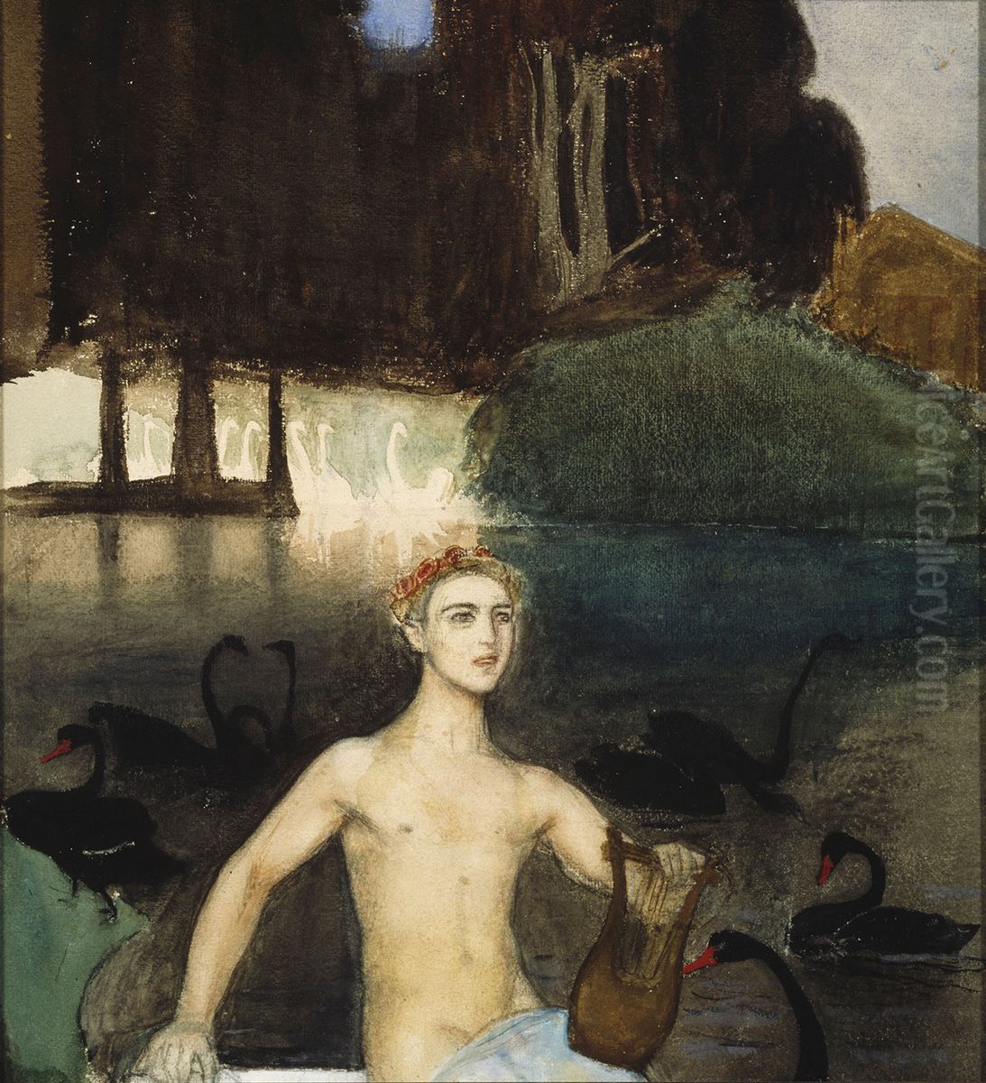 Fantasia Oil Painting by Magnus Enckell