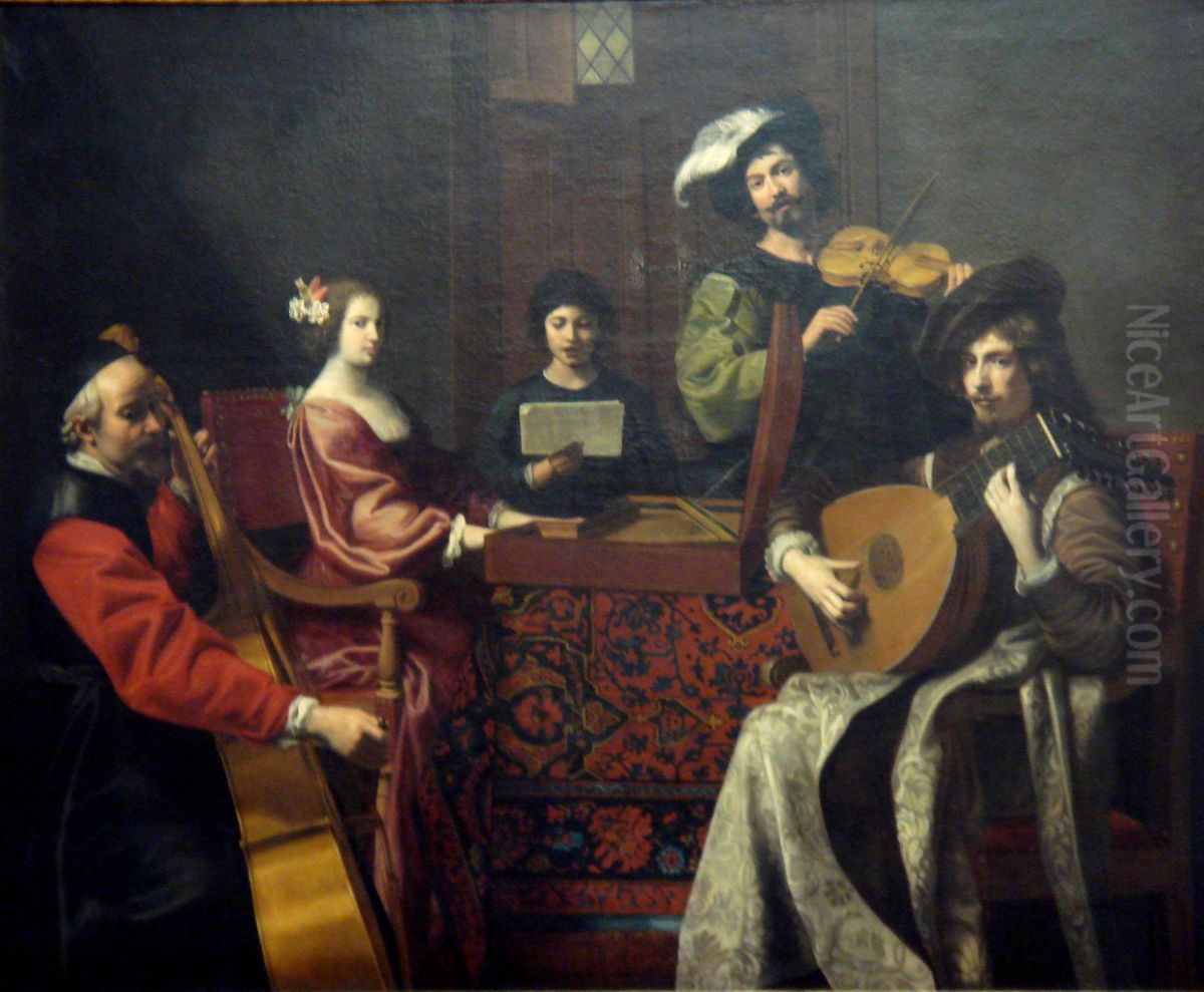 The Concert Oil Painting by Nicolas Tournier