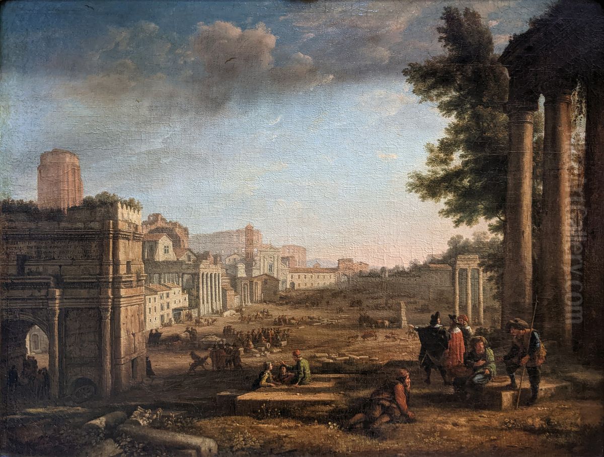Campo Vaccino Oil Painting by Claude Lorrain (Claude Gellee)