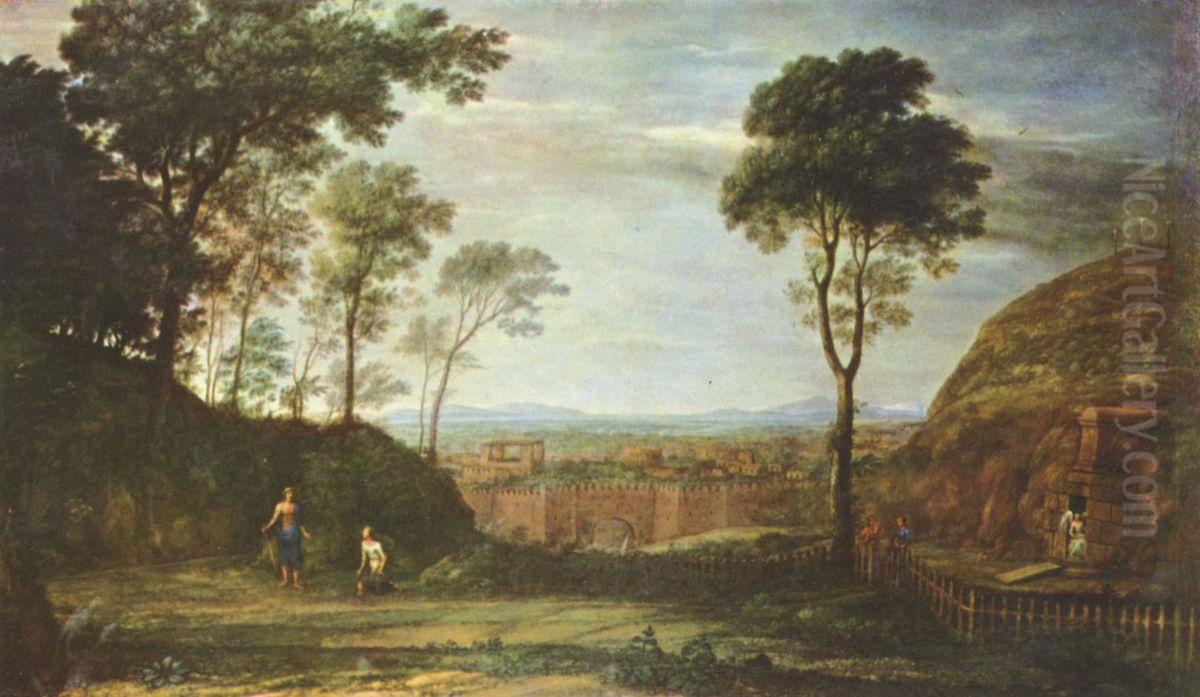 Ostermorgen Oil Painting by Claude Lorrain (Claude Gellee)