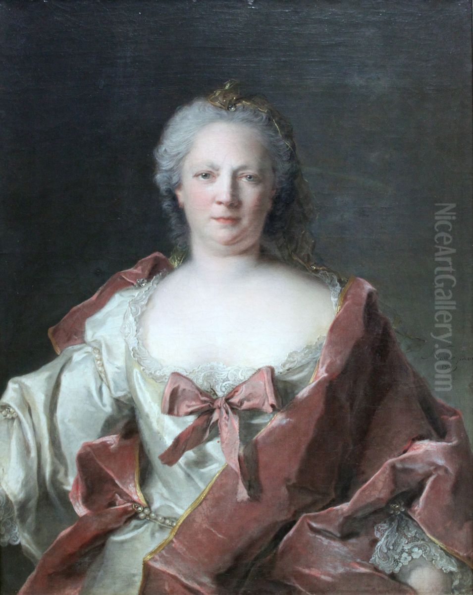 Portrait of Anna Elisabeth Leerse Oil Painting by Jean-Marc Nattier