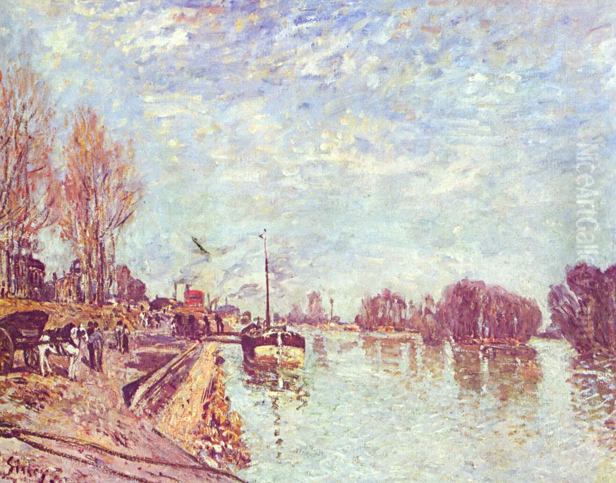 Die Seine bei Suresne Oil Painting by Alfred Sisley