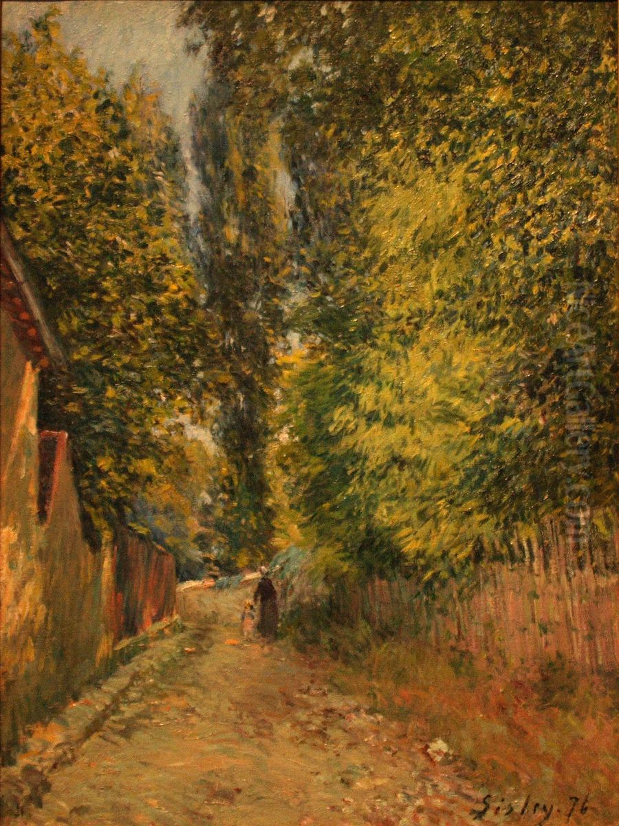 Neighbourhood of Louveciennes Oil Painting by Alfred Sisley