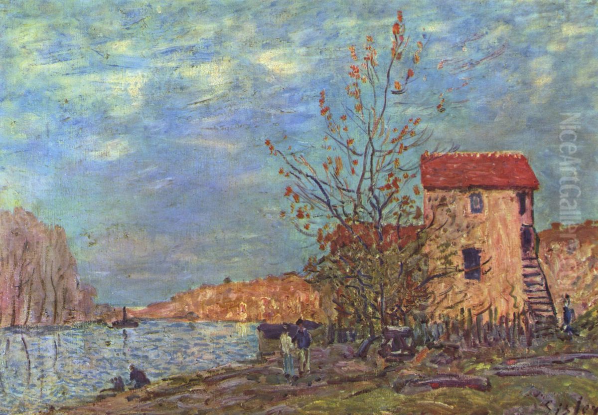 Der Loing bei Moret Oil Painting by Alfred Sisley
