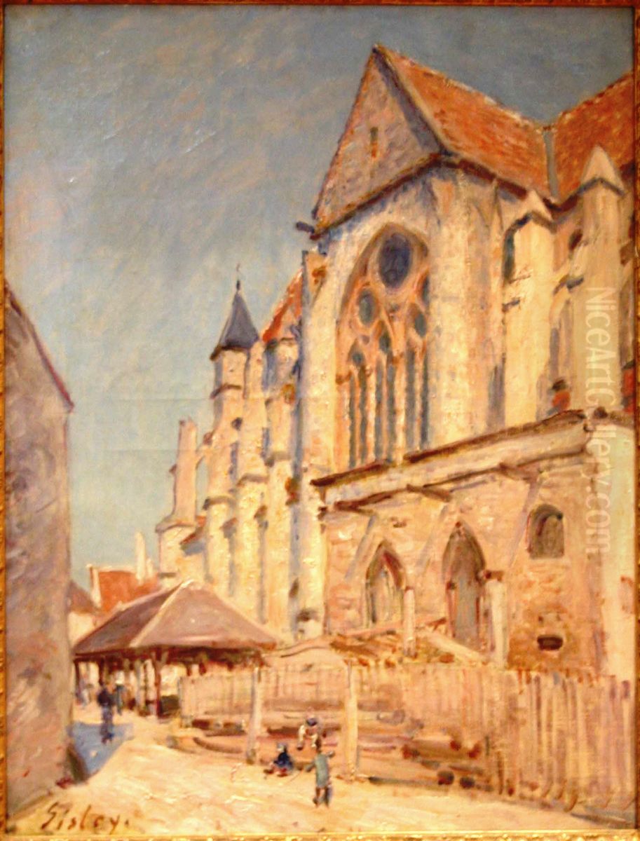L'Eglise de Moret Oil Painting by Alfred Sisley