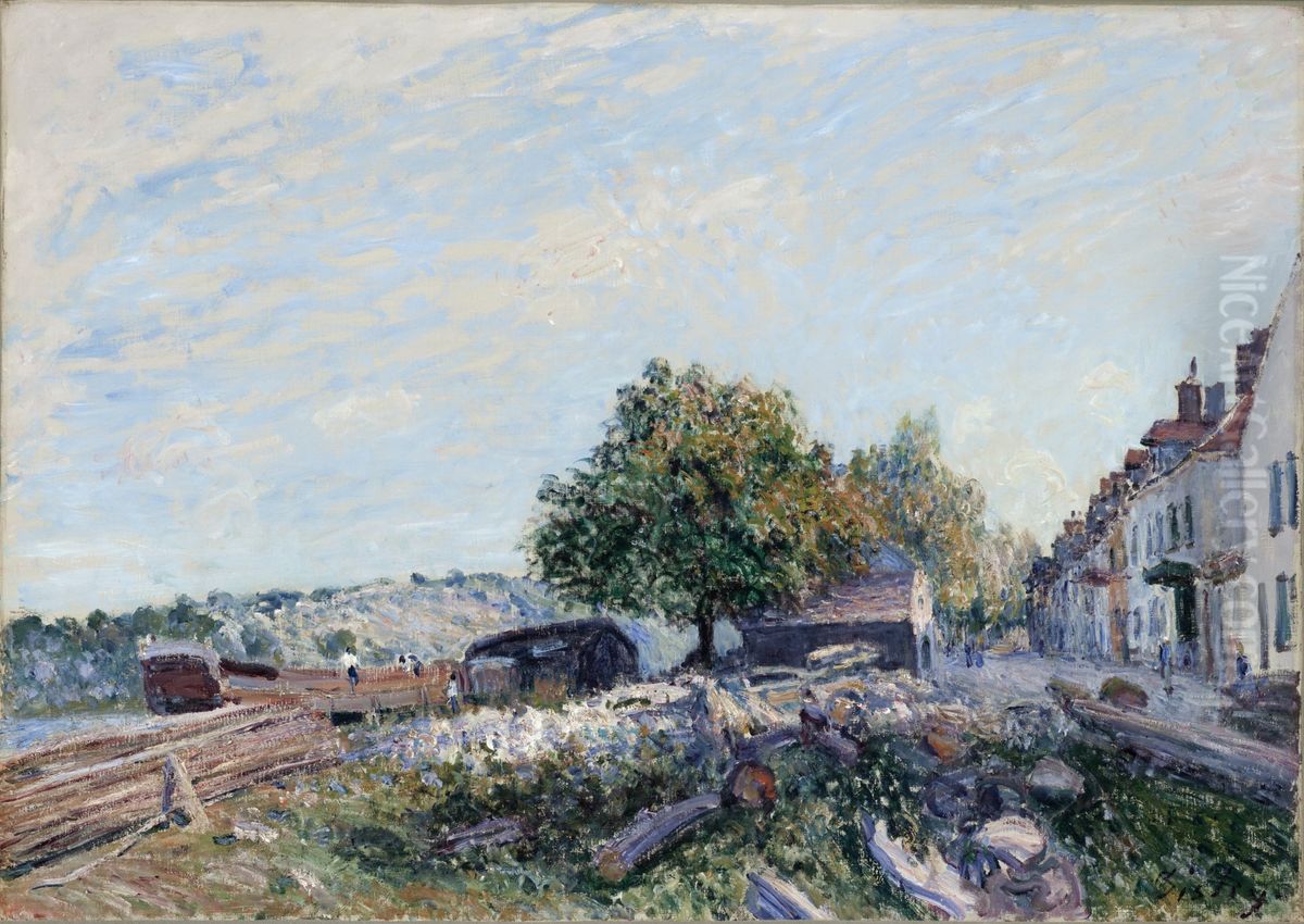 Saint Mammes-Morning Oil Painting by Alfred Sisley