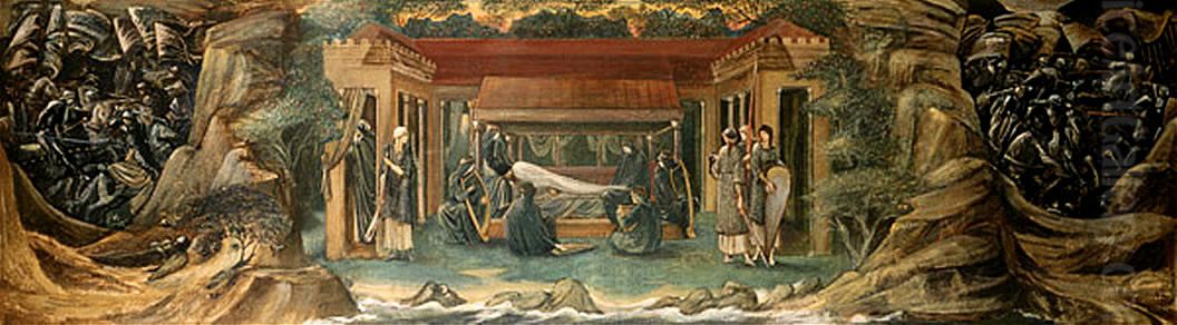 The Last Sleep of Arthur in Avalon Oil Painting by Edward Burne-Jones