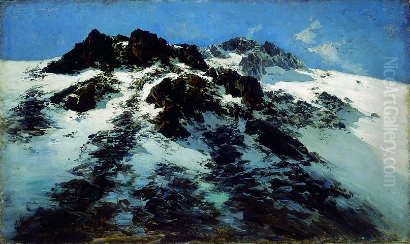 Picos de la Najarra Oil Painting by Jaume Morera i Galicia