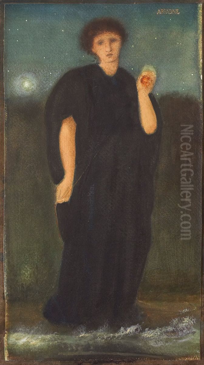 Ariadne Oil Painting by Edward Burne-Jones