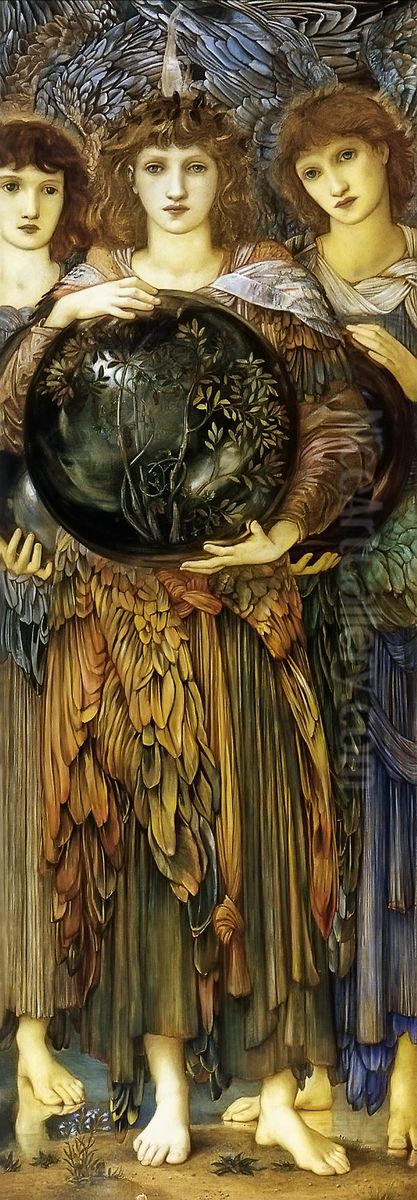 Days of Creation - Third Oil Painting by Edward Burne-Jones