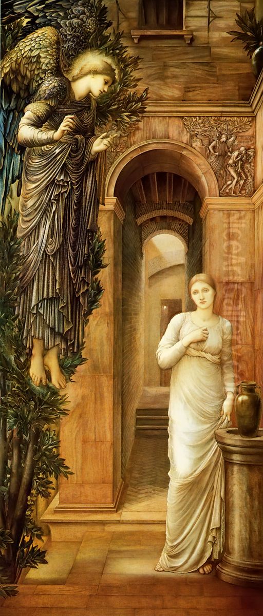 The Annunciation Oil Painting by Edward Burne-Jones