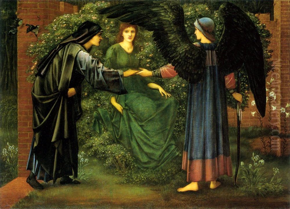 Il Cuore della Rosa Oil Painting by Edward Burne-Jones