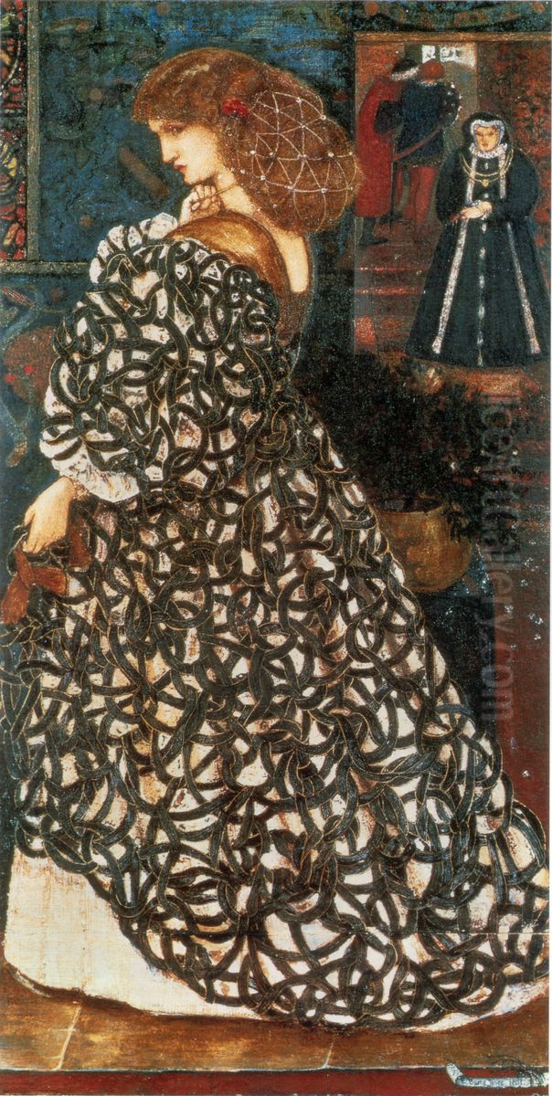Sidonia von Bork Oil Painting by Edward Burne-Jones