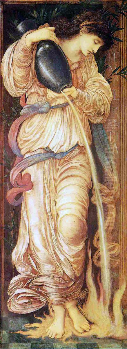 Temperantia Oil Painting by Edward Burne-Jones