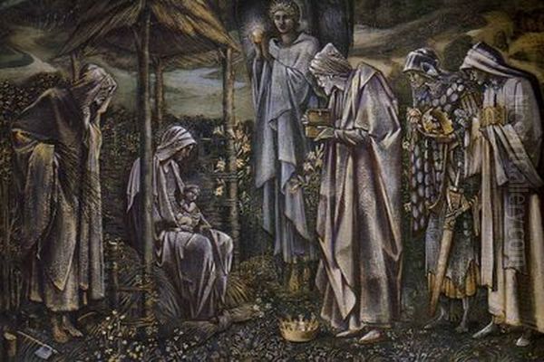 Star of Bethlehem Oil Painting by Edward Burne-Jones