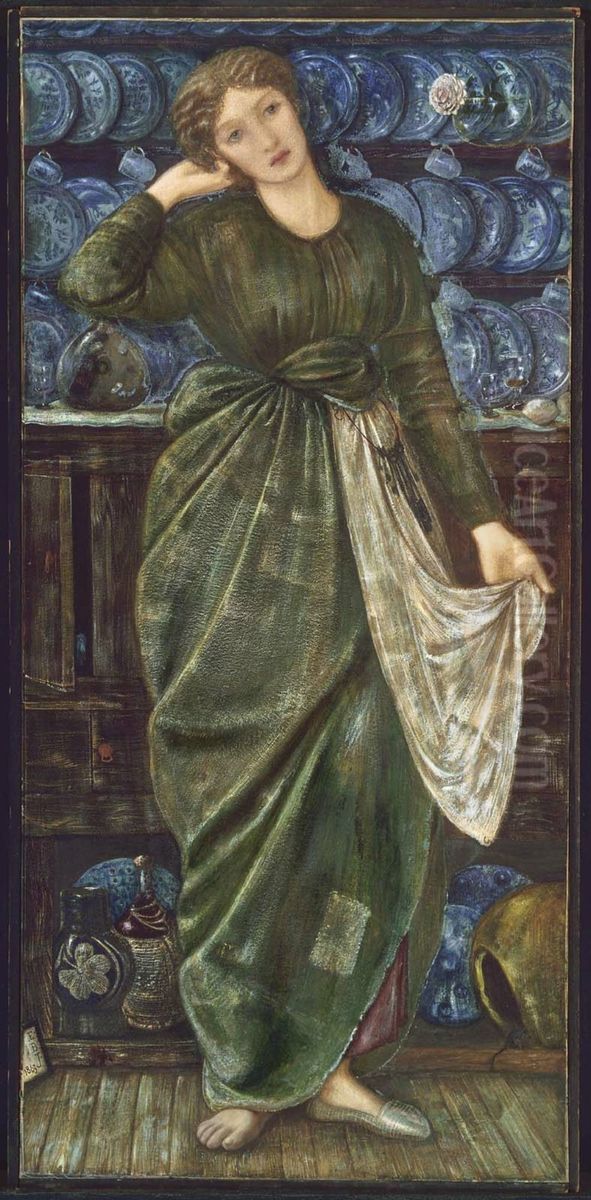 Cinderella Oil Painting by Edward Burne-Jones