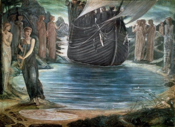 The Sirens Oil Painting by Edward Burne-Jones