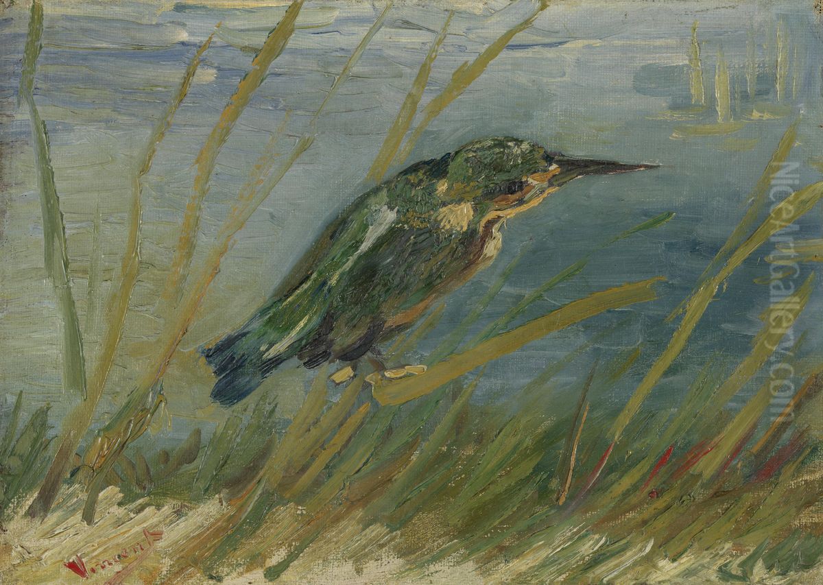Kingfisher by the Waterside Oil Painting by Vincent Van Gogh