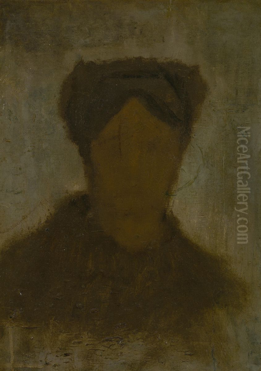 Head of a Woman Oil Painting by Vincent Van Gogh