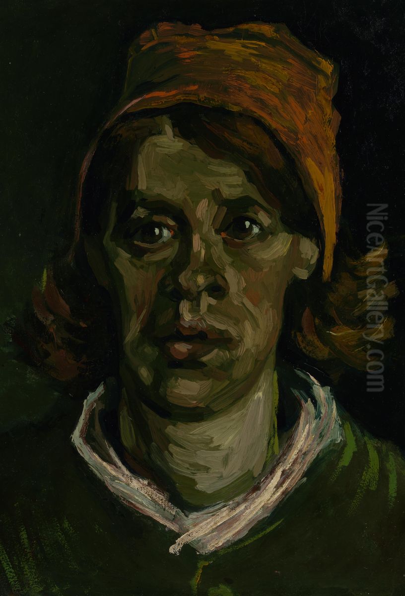 Head of a Woman Oil Painting by Vincent Van Gogh