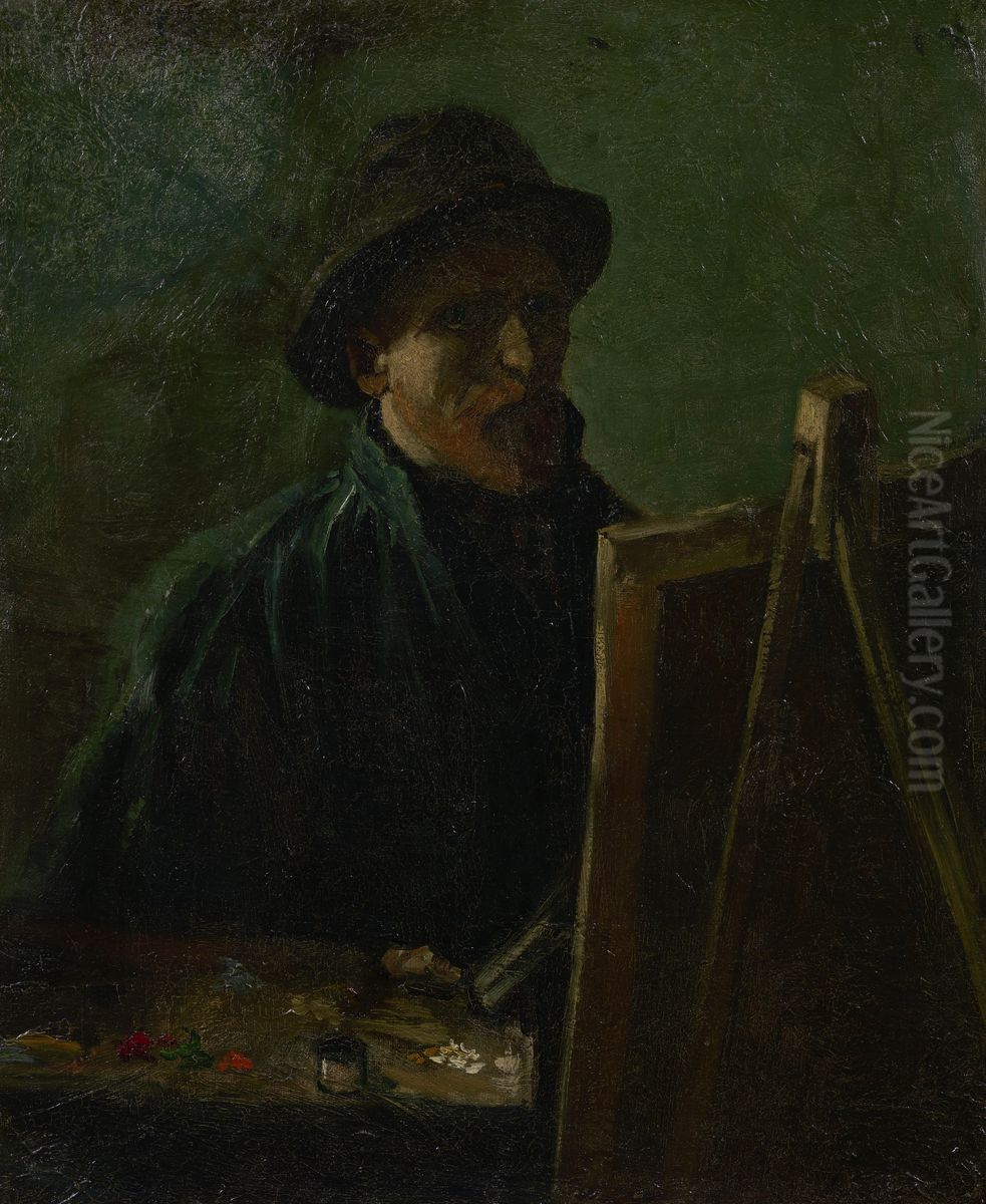 Zelfportret als schilder Oil Painting by Vincent Van Gogh