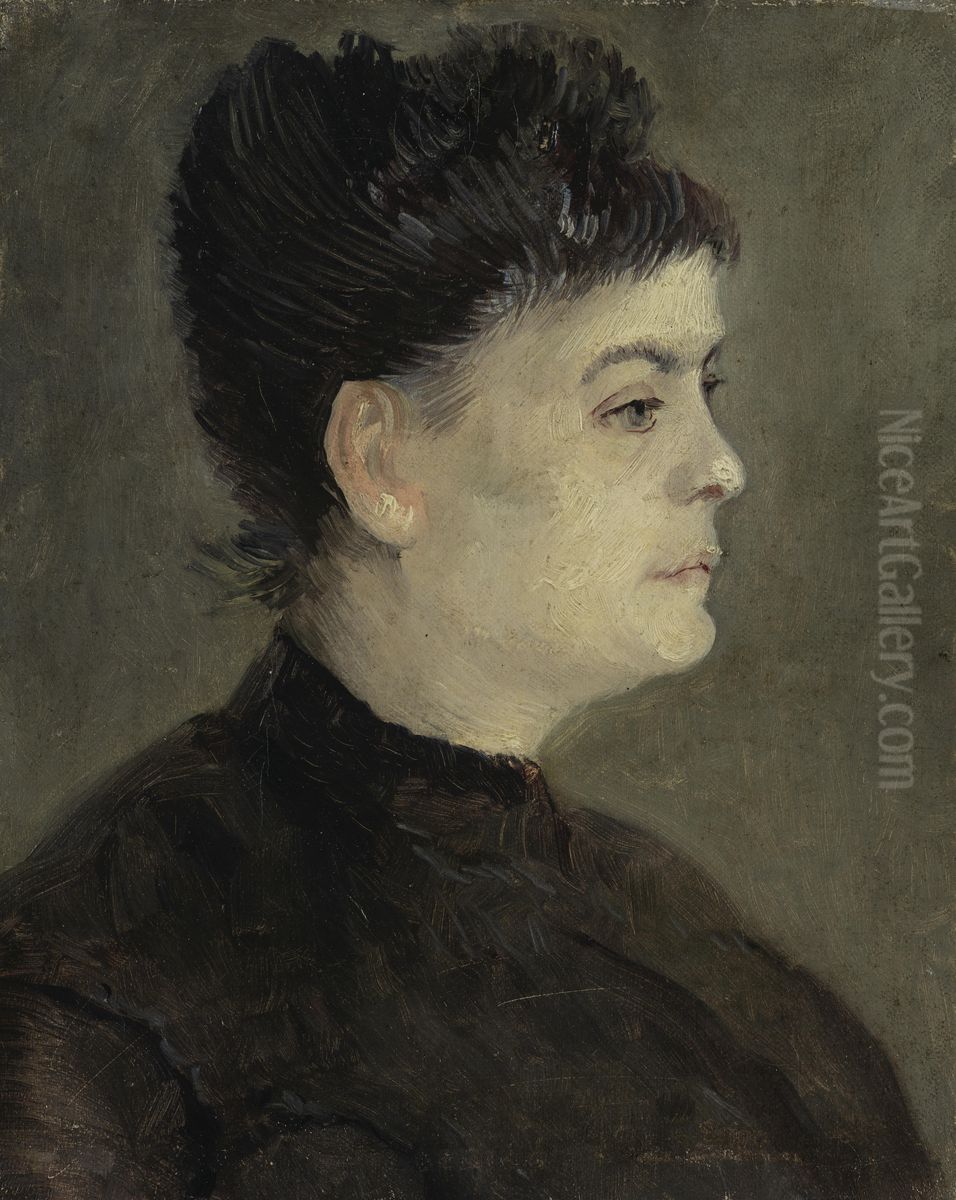Portrait of Agostina Segatori Oil Painting by Vincent Van Gogh