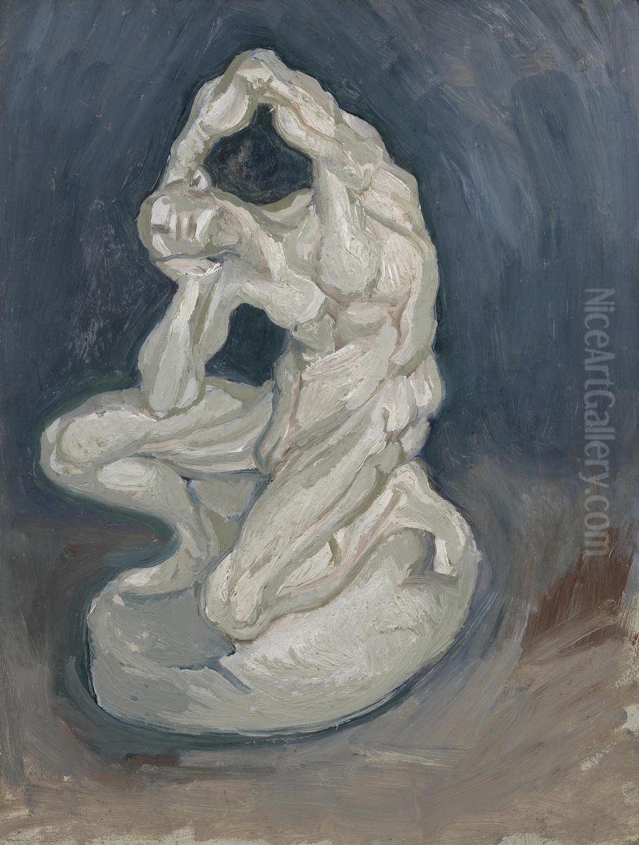 Kneeling Ecorche Oil Painting by Vincent Van Gogh