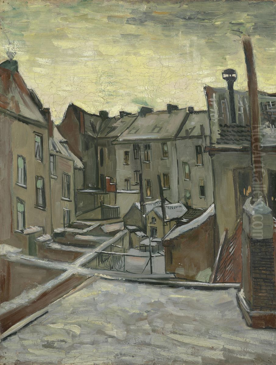 Houses Seen from the Back Oil Painting by Vincent Van Gogh