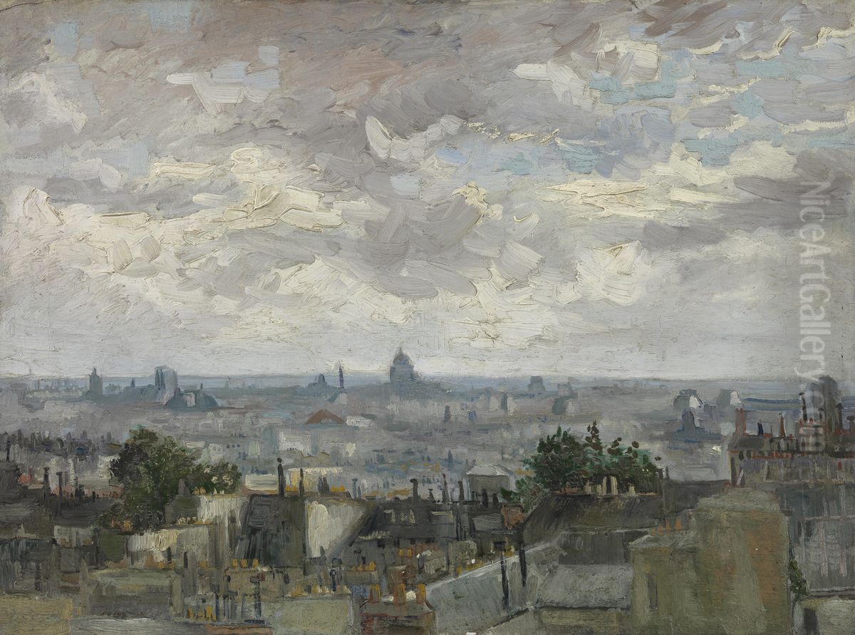 Gezicht op Parijs Oil Painting by Vincent Van Gogh