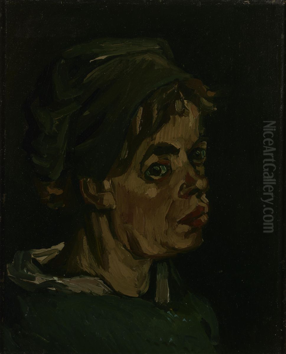 Kop van een vrouw Oil Painting by Vincent Van Gogh