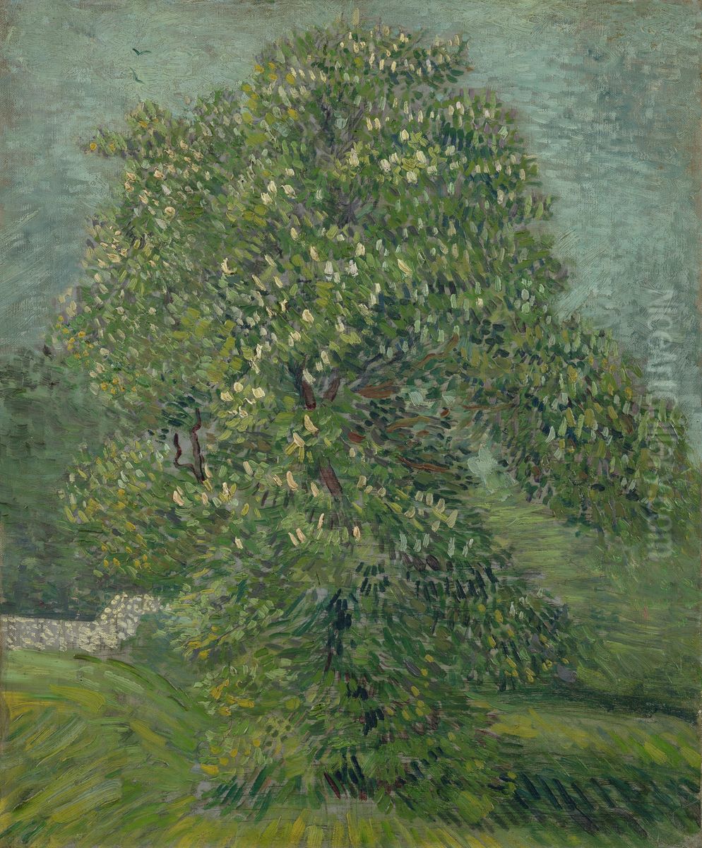 Horse Chestnut Tree in Blossom Oil Painting by Vincent Van Gogh