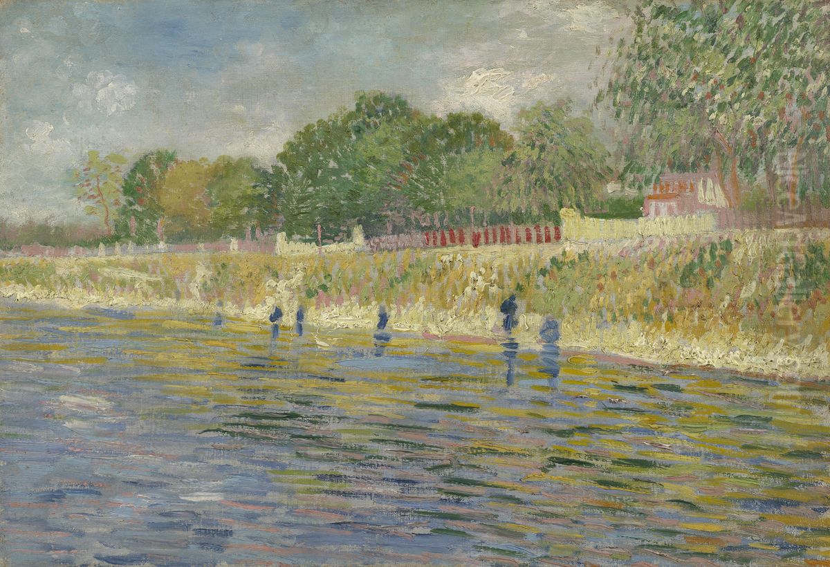 Bank of the Seine Oil Painting by Vincent Van Gogh