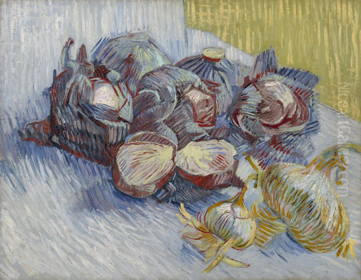 Rode kolen en uien Oil Painting by Vincent Van Gogh