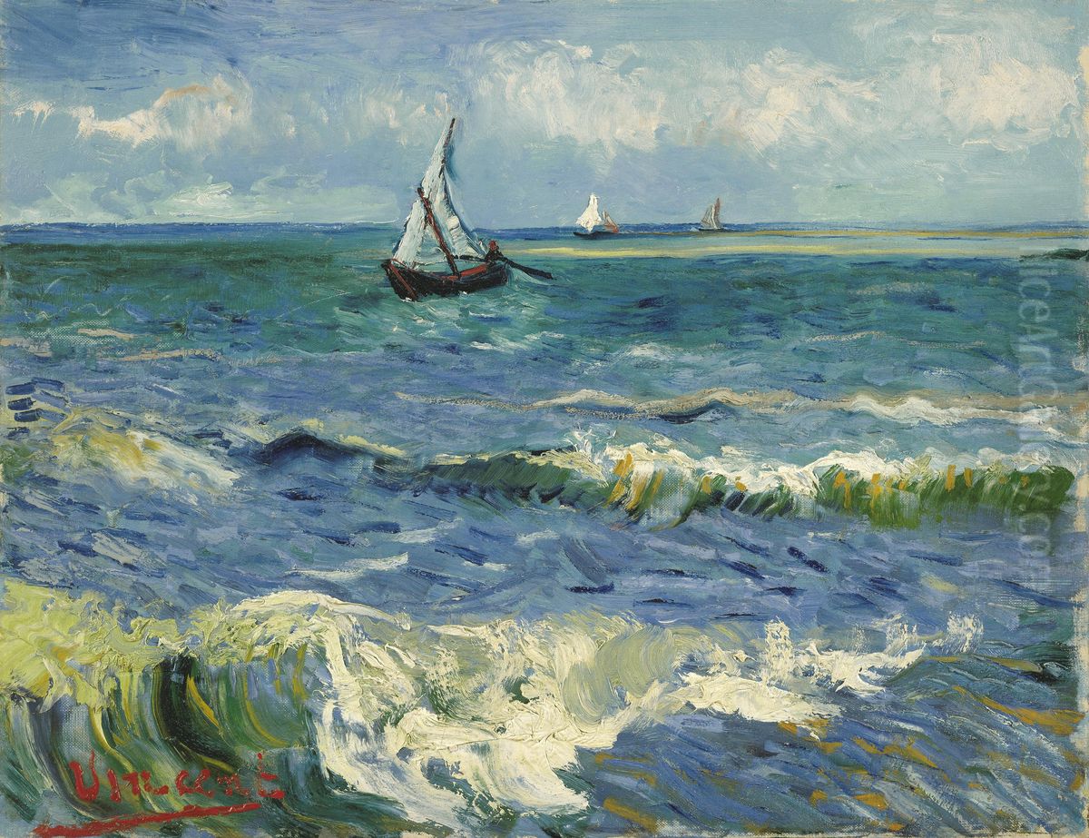 Seascape near Les Saintes-Maries-de-la-Mer Oil Painting by Vincent Van Gogh