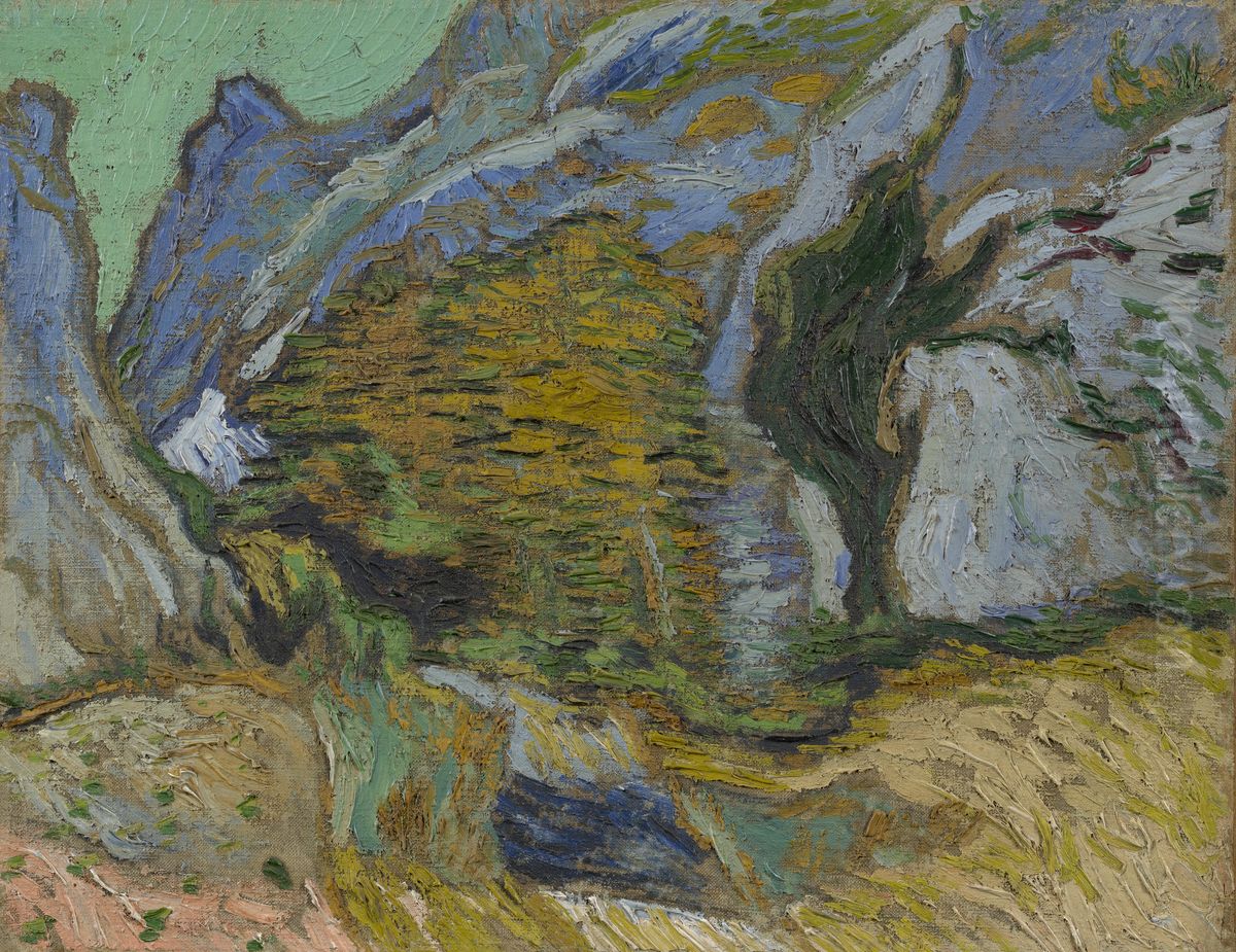 Ravine with a Small Stream Oil Painting by Vincent Van Gogh