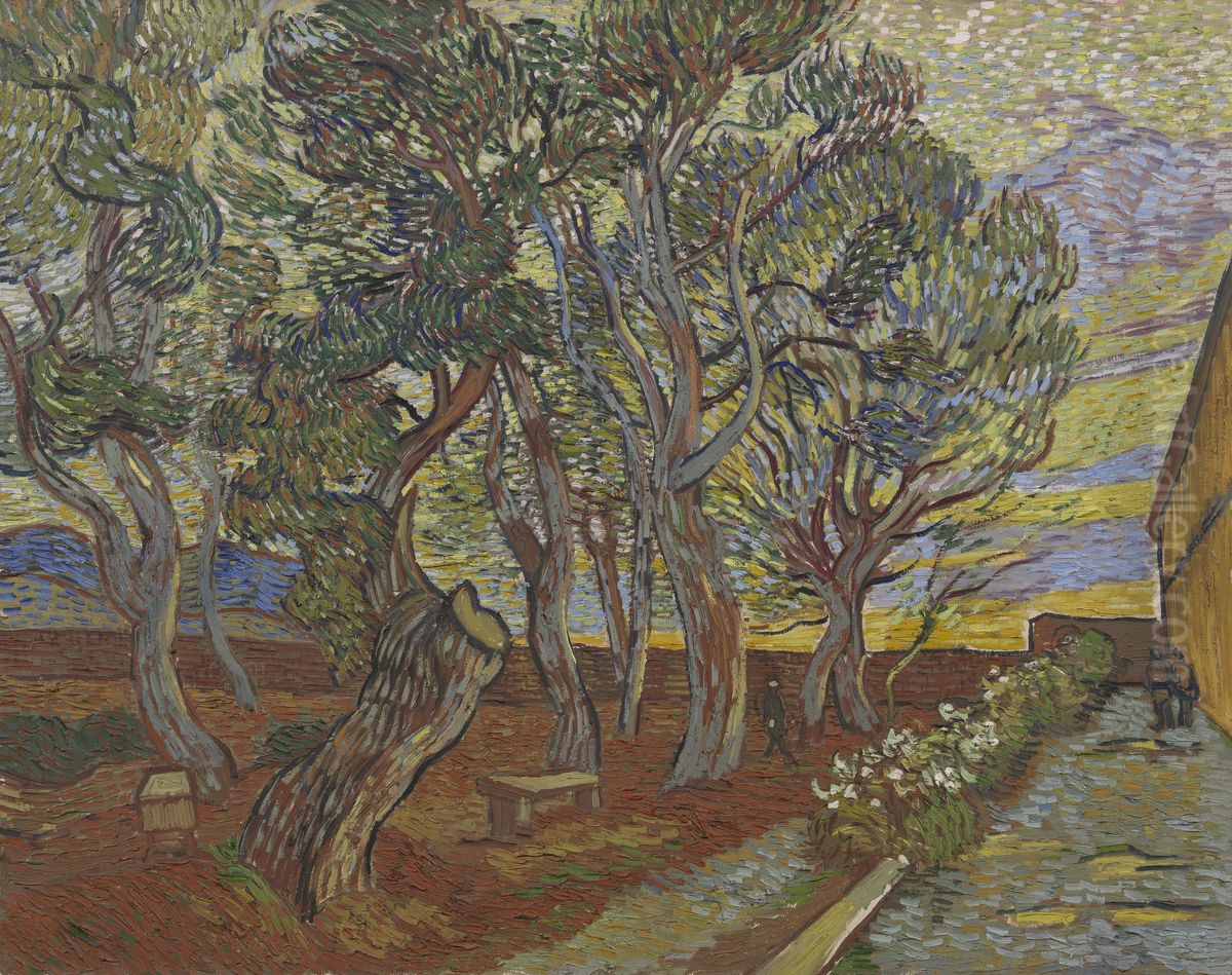 Garden of the Asylum Oil Painting by Vincent Van Gogh