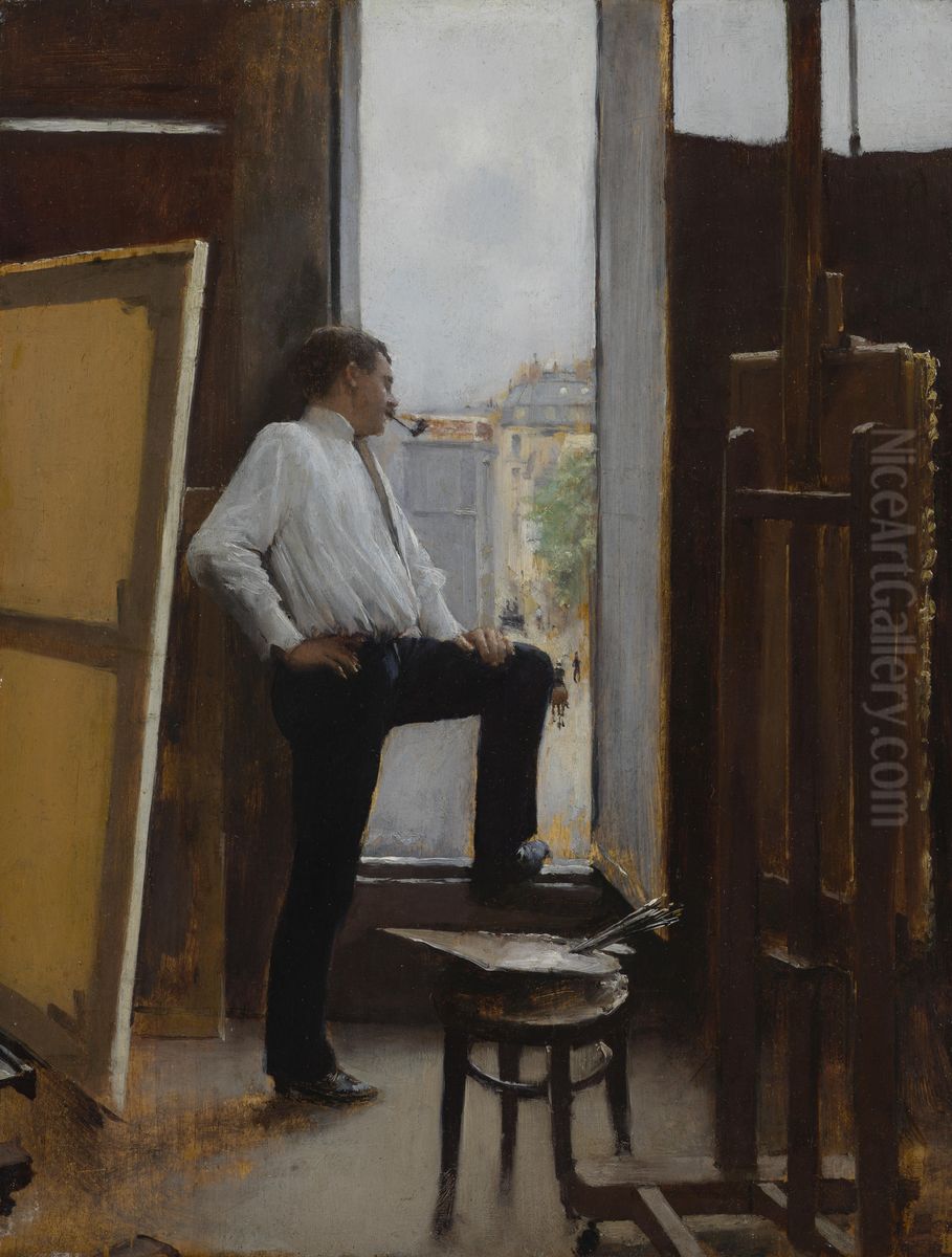 In het atelier Oil Painting by Jean Beraud