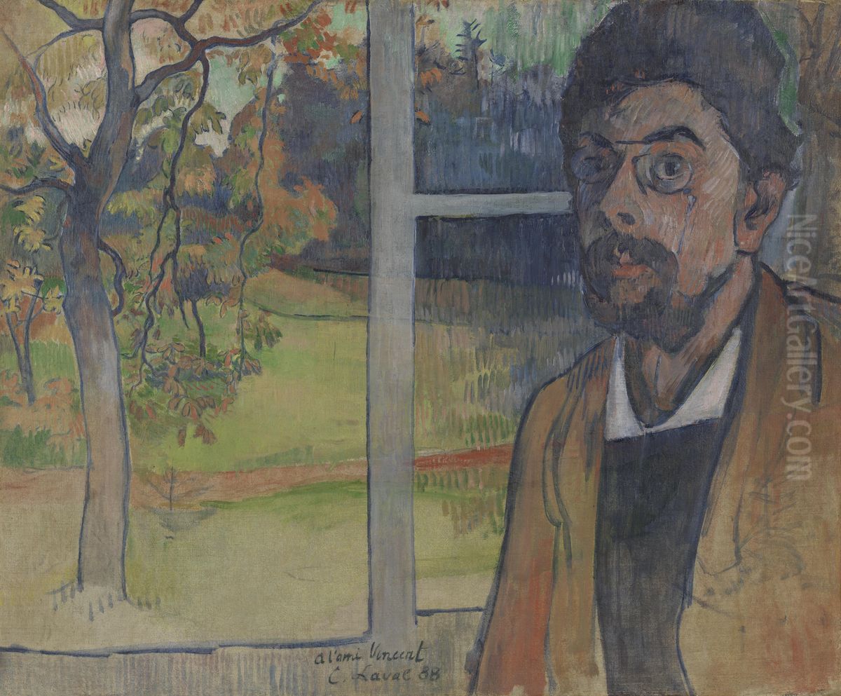 Zelfportret Oil Painting by Charles Laval