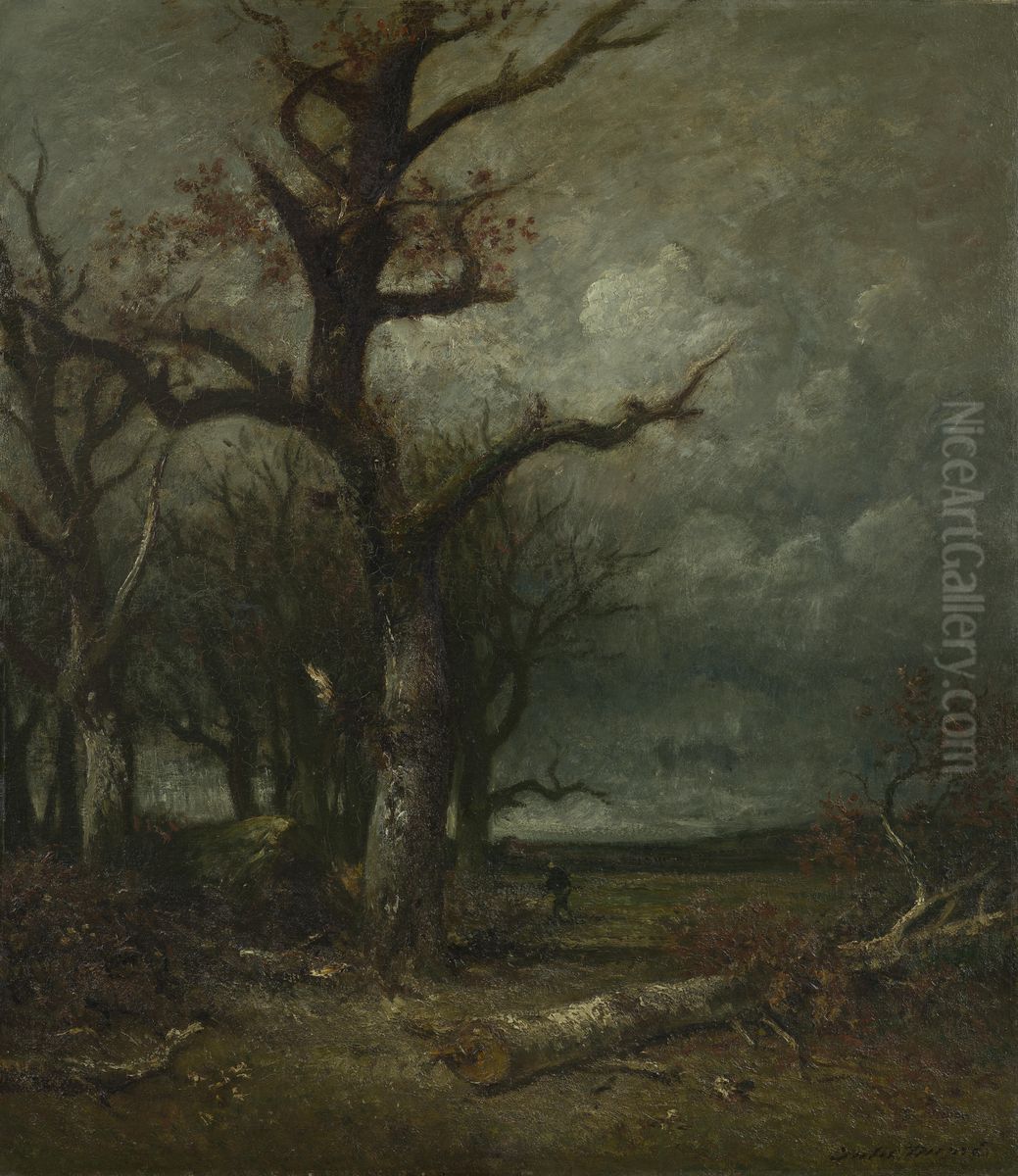 Autumn Oil Painting by Jules Dupre