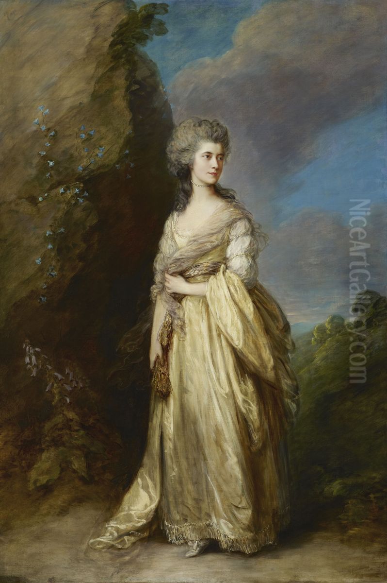Portrait of Mrs. Peter William Baker Oil Painting by Thomas Gainsborough