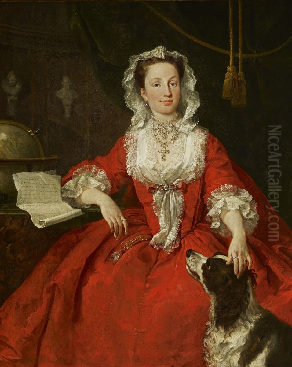 Portrait of Miss Mary Edwards Oil Painting by William Hogarth