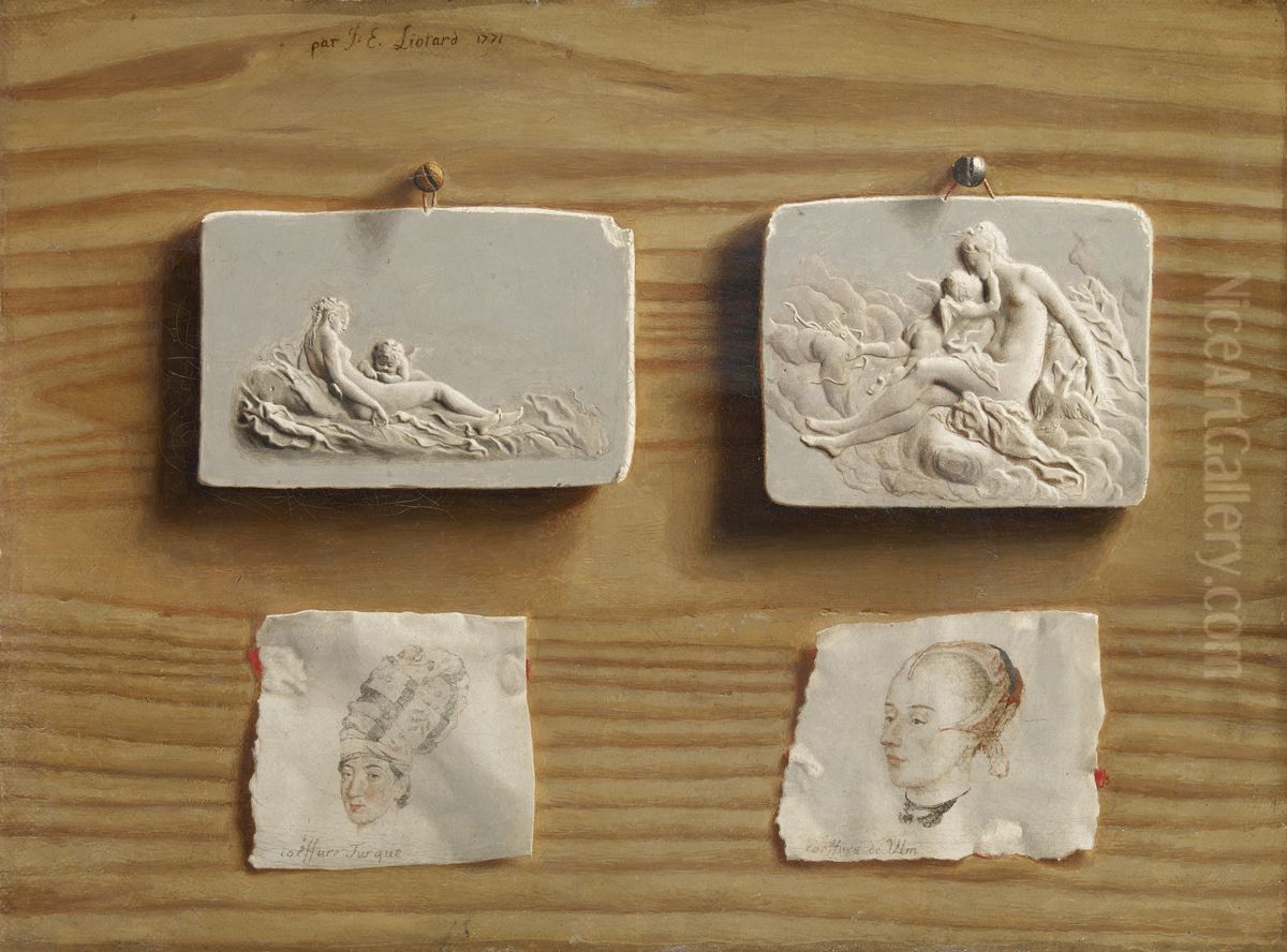 Trompe l'oeil Oil Painting by Jean-Etienne Liotard