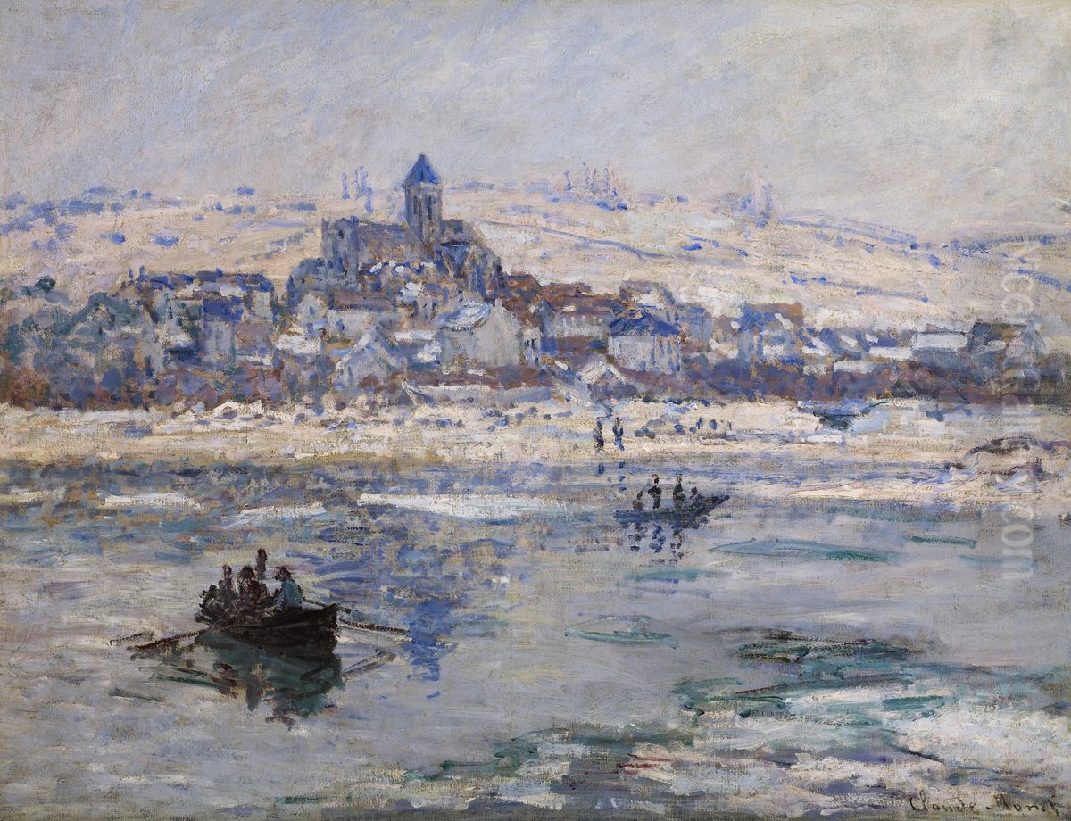Vetheuil in Winter Oil Painting by Claude Oscar Monet