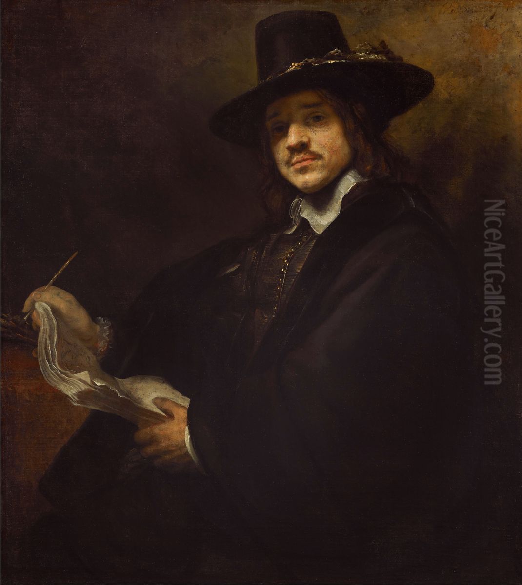 Portrait of a man Oil Painting by Rembrandt