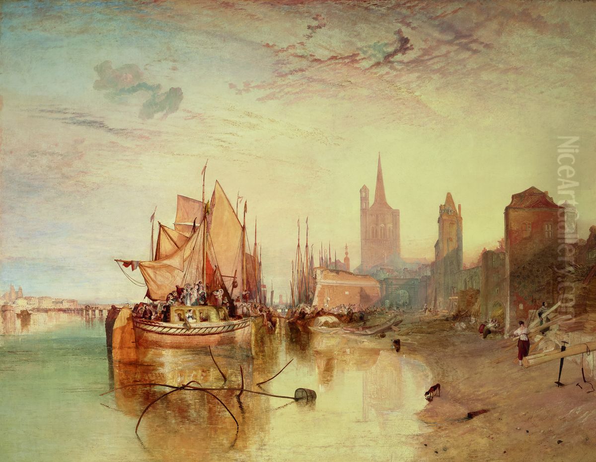 Evening Oil Painting by J. M. W. Turner